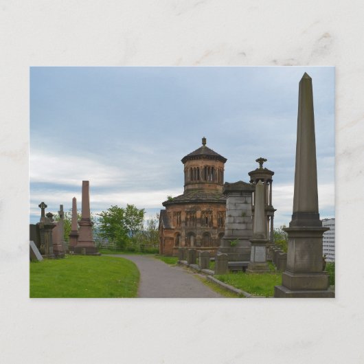 Glasgow Necropolis Briefkaart (Voorkant)