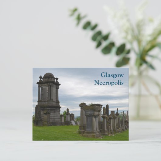 Glasgow Necropolis Graves Briefkaart (Staand voorkant)