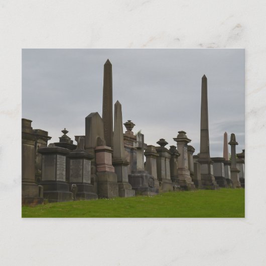 Glasgow Necropolis Graves Briefkaart (Voorkant)