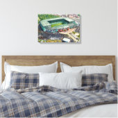 Glasgow Parkhead Voetbalstadion Canvas Afdruk (Insitu (Slaapkamer))