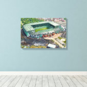 Glasgow Parkhead Voetbalstadion Canvas Afdruk (Insitu (Houten vloer))