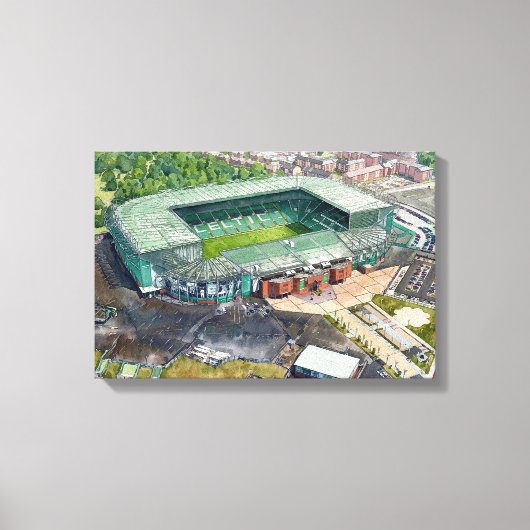 Glasgow Parkhead Voetbalstadion Canvas Afdruk (Voorkant)