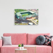 Glasgow Parkhead Voetbalstadion Canvas Afdruk (Insitu (Woonkamer))