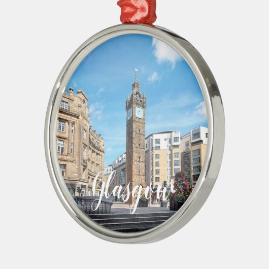 Glasgow past Product aan Metalen Ornament (Links)