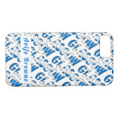 Glasgow Patroon Vlag van Schotland Kleuren Naam to Case-Mate iPhone Case (Achterkant (Horizontaal))