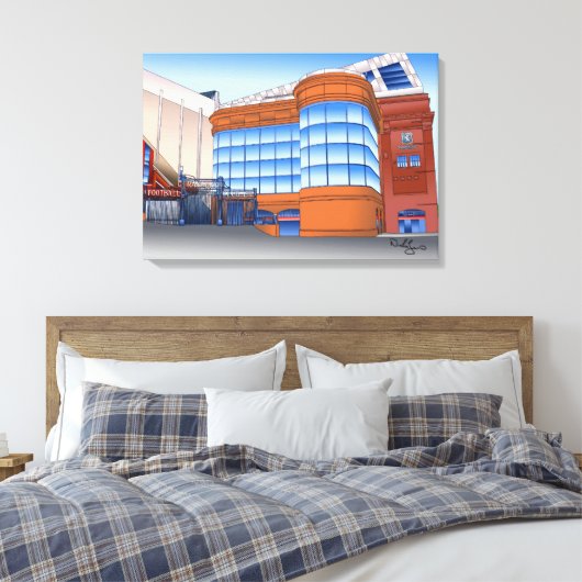 Glasgow Rangers Football Club Canvas Afdruk (Insitu (Slaapkamer))