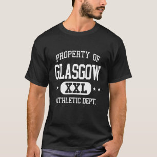 Glasgow Retro Atletiek Eigendomsafdeling T-shirt