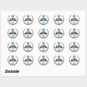 Glasgow Ronde Sticker (Vel)