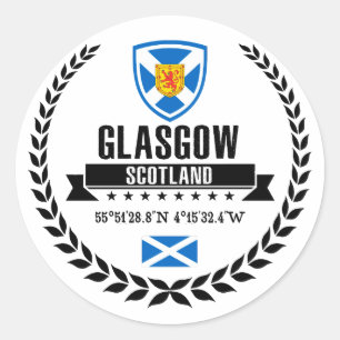 Glasgow Ronde Sticker