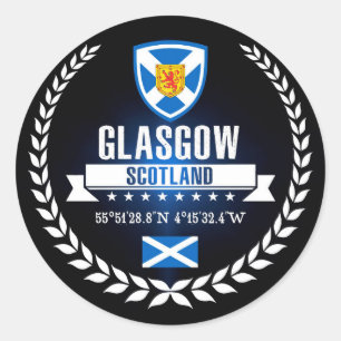 Glasgow Ronde Sticker