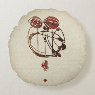 Glasgow Rose Rond Kussen
