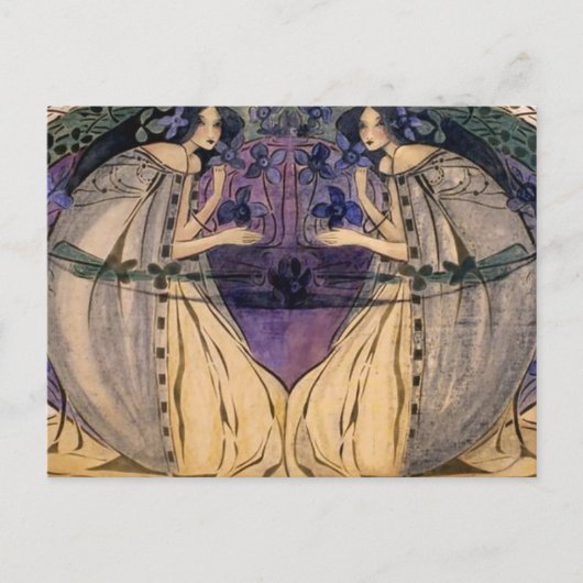 Glasgow School Frances Macdonald MacNair Spring Briefkaart (Voorkant)