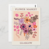  Glasgow Schotland Bloemenmarkt Reizen Briefkaart (Voorkant / Achterkant)