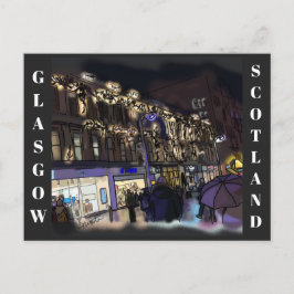 Glasgow-schotland briefkaart