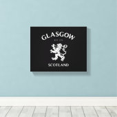 GLASGOW, SCHOTLAND CANVAS AFDRUK (Insitu (Houten vloer))