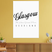 Glasgow Schotland "De dierbare groene plek" Canvas Afdruk (Insitu (Woonkamer))