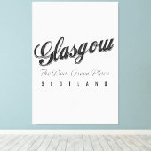 Glasgow Schotland "De dierbare groene plek" Canvas Afdruk (Insitu (Houten vloer))