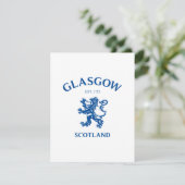 GLASGOW, SCHOTLAND FEESTDAGENKAART (Staand voorkant)