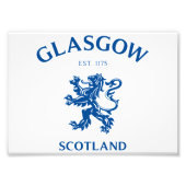 GLASGOW, SCHOTLAND FOTO AFDRUK (Voorkant)