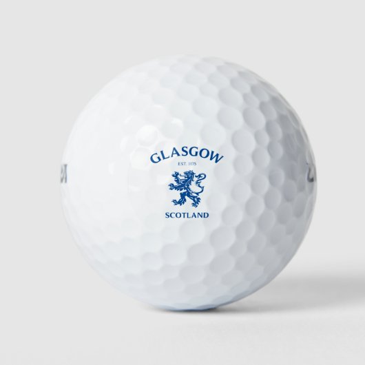 Glasgow Schotland Golfballen (Voorkant)