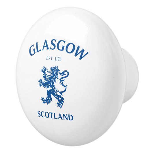 GLASGOW, SCHOTLAND KERAMISCHE KNOP (Rechts)