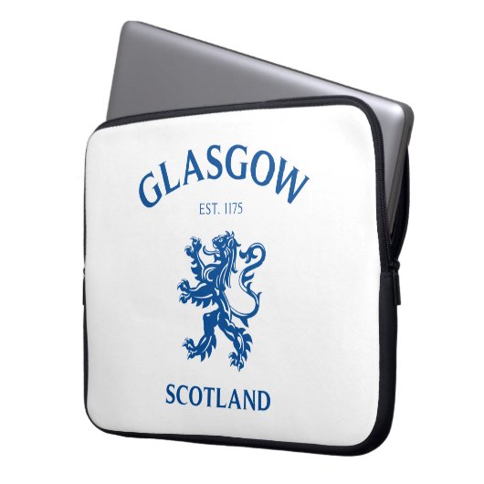 GLASGOW, SCHOTLAND LAPTOP SLEEVE (Voorkant Links)