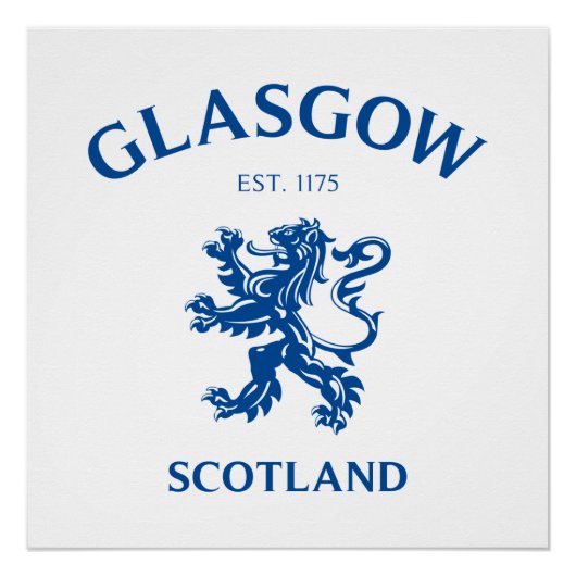 GLASGOW, SCHOTLAND PERFECT POSTER (Voorkant)