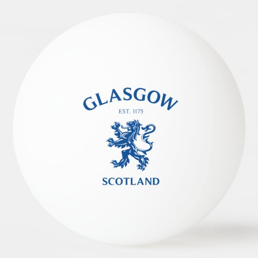 GLASGOW, SCHOTLAND PINGPONGBAL (Voorkant)