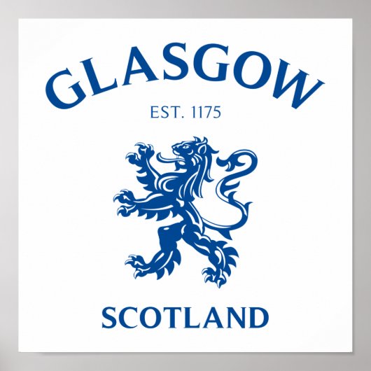 GLASGOW, SCHOTLAND POSTER (Voorkant)