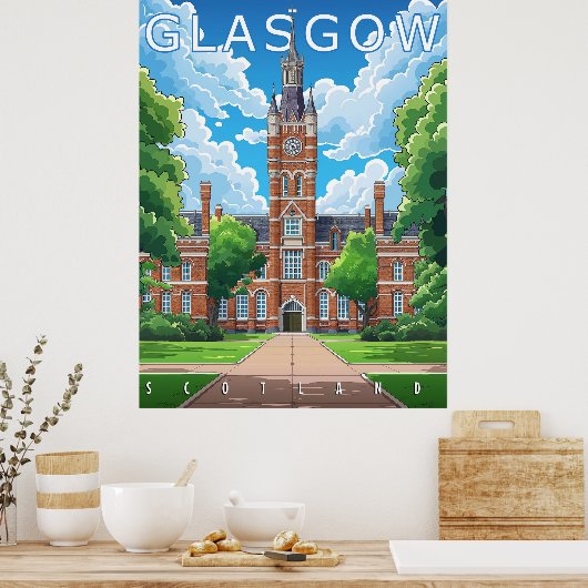 Glasgow, Schotland Poster (Keuken)
