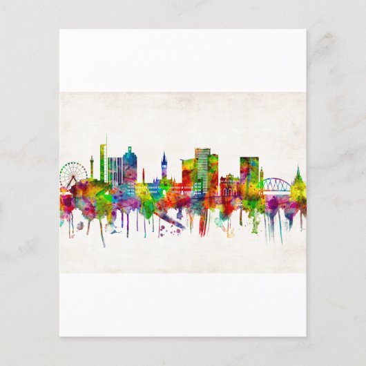 Glasgow Schotland Skyline Flyer (Voorkant)