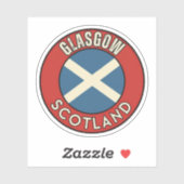 Glasgow, Schotland Sticker (Vel)