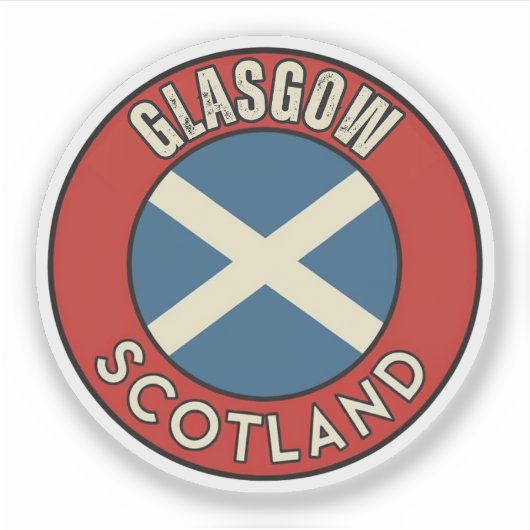 Glasgow, Schotland Sticker (Voorkant)