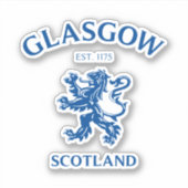 GLASGOW, SCHOTLAND STICKER (Voorkant)