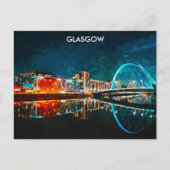 Glasgow Schotland UK Oil Paint City Briefkaart (Voorkant)