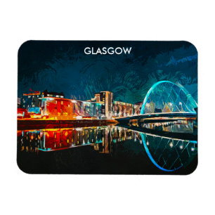 Glasgow Schotland UK Oil Paint City Magneet