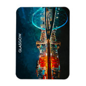 Glasgow Schotland UK Oil Paint City Magneet (Verticaal)