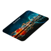 Glasgow Schotland UK Oil Paint City Magneet (Linkerzijde)