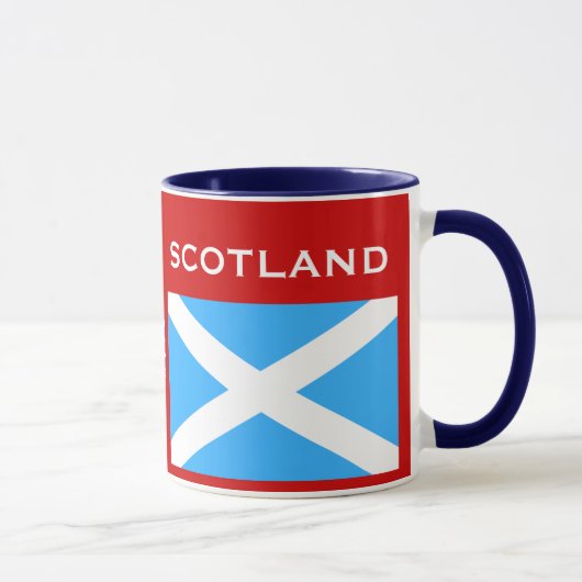 Glasgow* Schotse vlag & Crest Cup Mok (Rechts)