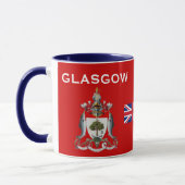 Glasgow* Schotse vlag & Crest Cup Mok (Links)