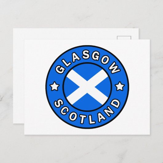 Glasgow Scotland Briefkaart (Voorkant / Achterkant)