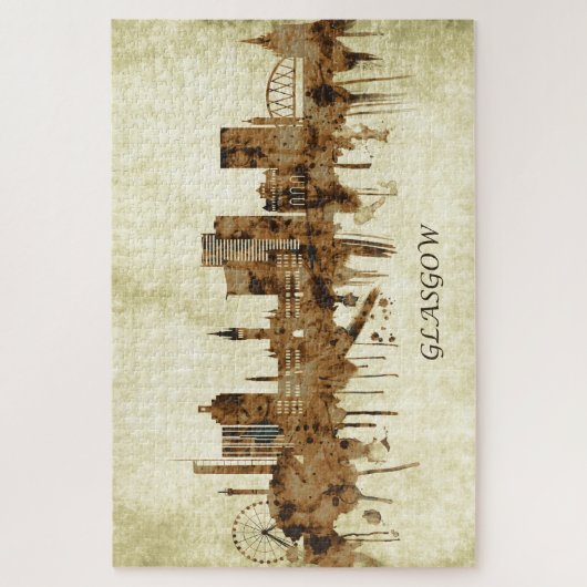 Glasgow Scotland Cityscape Legpuzzel (Verticaal)