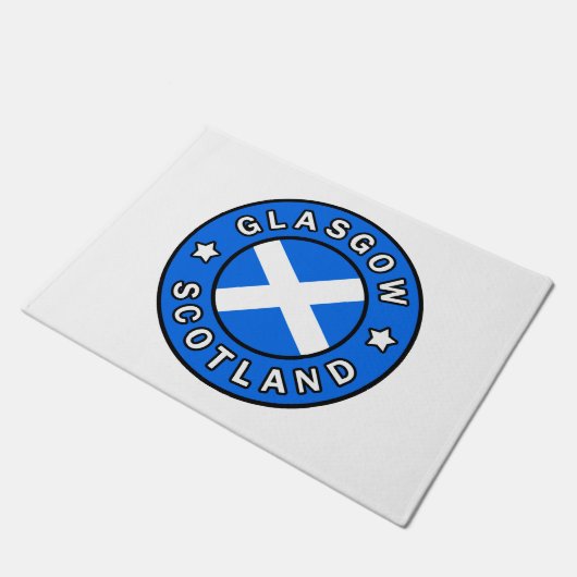 Glasgow Scotland Deurmat (Schuin)