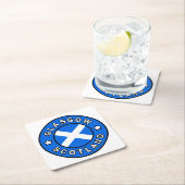 Glasgow Scotland Kartonnen Onderzetters (Insitu)