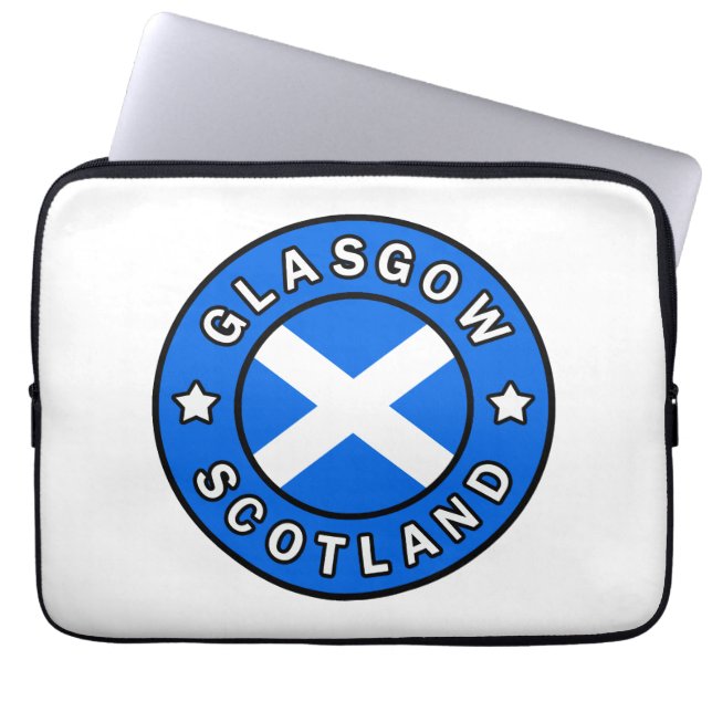 Glasgow Scotland Laptop Sleeve (Voorkant)