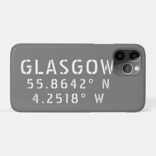 Glasgow Scotland Latitude & Longitude Case-Mate iPhone Case