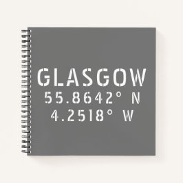 Glasgow Scotland Latitude & Longitude Notitieboek