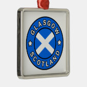 Glasgow Scotland Metalen Ornament (Rechts)