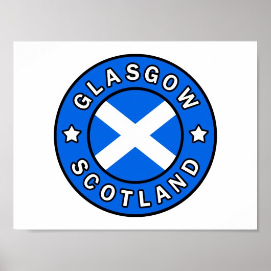 Glasgow Scotland Poster (Voorkant)