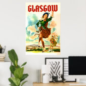 Glasgow Scotland Poster (Thuiskantoor)